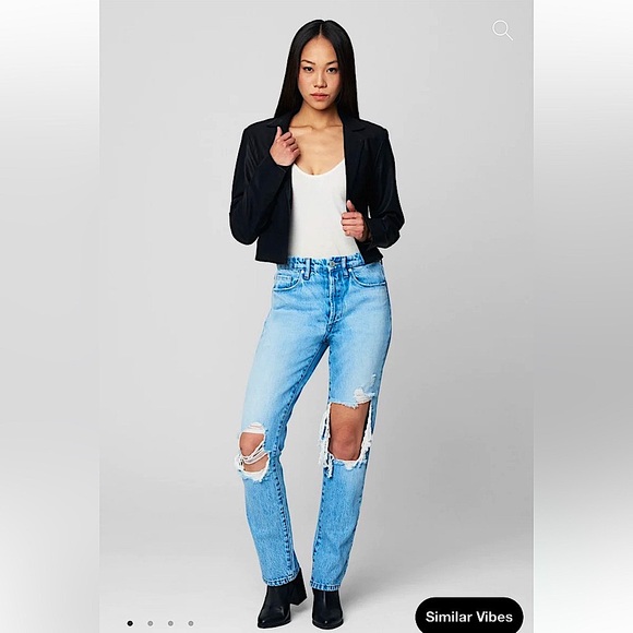 BLANKNYC Truth or Dare Vegan Leather Blazer - Picture 2 of 16